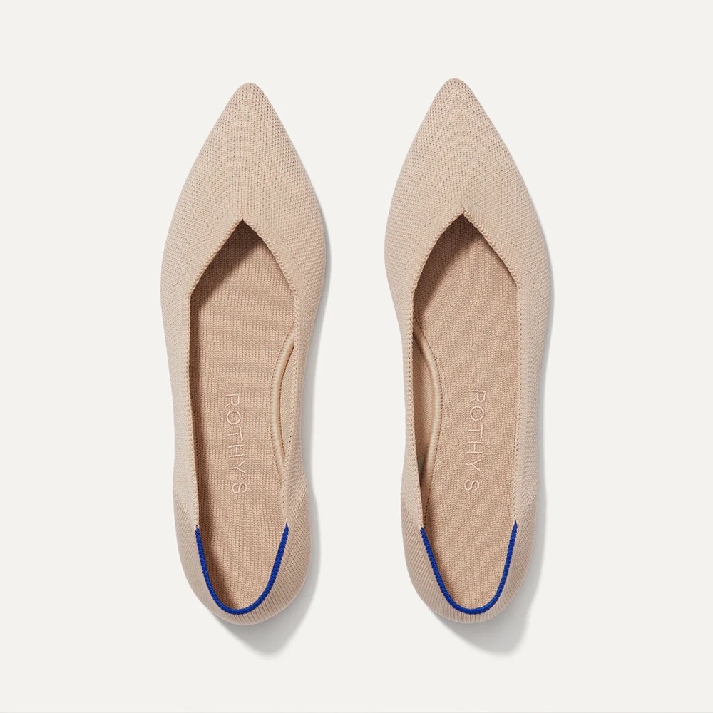Rothy’s in the point. Size 8. Ecru